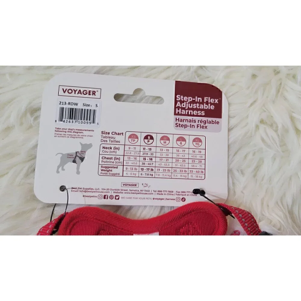 Voyager Adjustable Step In Pet Harness Sz S (13-17 lbs) New
